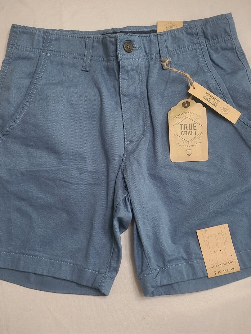 True Craft Dusk Blue Chino Shorts
